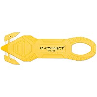 Q-Connect 3-in-1 Safety Cutter Concealed Steel Blade Yellow KF17051