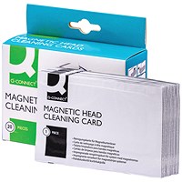 Q-Connect Card Reader Cleaning Card, Pack of 20 Q-Connect Card Reader Cleaning Card, Pack of 20