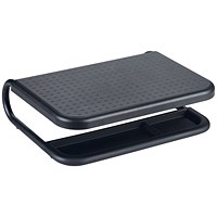 Q-Connect Monitor Laptop Riser with Desktop Organiser 380x295x110mm Black