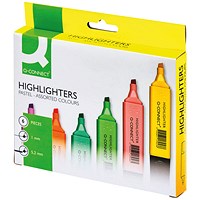 Q-Connect Pastel Highlighters (Pack of 6)