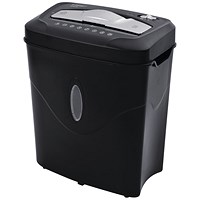 Q-Connect Cross Cut Paper Shredder Q10CC2 (Shreds 10 sheets of 75gsm paper in one pass) KF17975