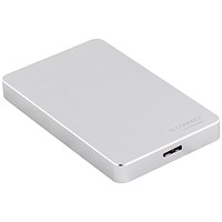 Q-Connect Portable External Hard Drive 2TB with USB Cable Silver KF18084
