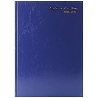 5 Star Academic Diary Day Per Page A5 Blue 2026-2027