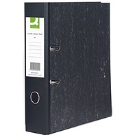 Q-Connect A4 Recycled Lever Arch Files, 70mm Spine, Cloudy Grey, Pack of 10 Q-Connect A4 Recycled Lever Arch Files, 70mm Spine, Cloudy Grey, Pack of 10