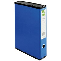 Q-Connect Box File, 75mm Spine, Foolscap, Blue, Pack of 5