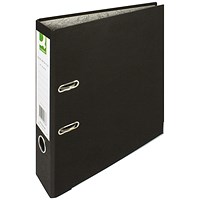 Q-Connect A4 Recycled Lever Arch Files, 70mm Spine, Black, Pack of 10 Q-Connect A4 Recycled Lever Arch Files, 70mm Spine, Black, Pack of 10