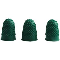 Q-Connect Thimblettes Size 0 Green (Pack of 12)