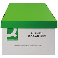 Q-Connect Business Storage Box, White, Pack of 10