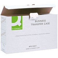 Q-Connect Business Transfer Cases, Foolscap, White, Pack of 10