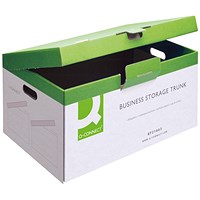 Q-Connect Business Storage Trunk, Large, White, Pack of 10 Q-Connect Business Storage Trunk, Large, White, Pack of 10