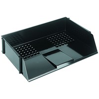 Q-Connect Wide Entry Letter Tray, Black