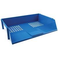 Q-Connect Wide Entry Letter Tray, Blue