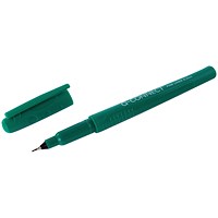 Q-Connect Fineliner Pen 0.4mm Green (Pack of 10)