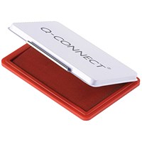 Q-Connect Stamp Pad Metal Case Medium 110 x 70mm Red
