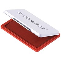 Q-Connect Stamp Pad Metal Case Medium 110 x 70mm Red Q-Connect Stamp Pad Metal Case Medium 110 x 70mm Red
