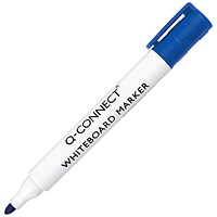 Q-Connect Drywipe Marker Pen, Blue, Pack of 10