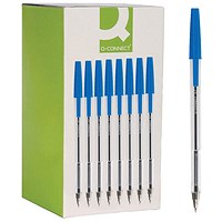 Q-Connect Ballpoint Pen, Blue, Pack of 50
