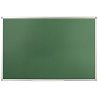 Q-Connect Noticeboard, Aluminium Trim, W900xH600mm, Green