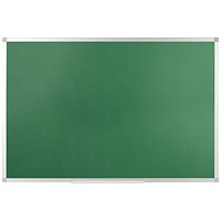 Q-Connect Noticeboard, Aluminium Trim, W1200xH900mm, Green