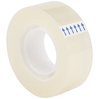 Q-Connect Easy Tear Tape Rolls, 19mm x 33m, Pack of 8