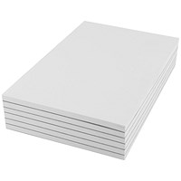 Q-Connect Scribble Pad, 203 x 127mm, Plain, 80 Leaf, Pack of 20