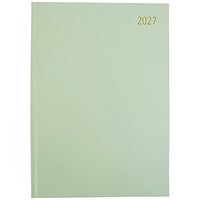 5 Star Desk Diary 2 Page Per Day A4 Sage Green 2027