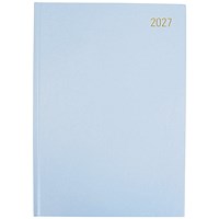 5 Star Desk Diary 2 Page Per Day A4 Soft Blue 2027