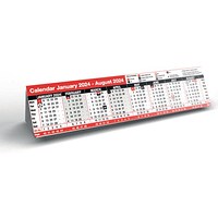 Q-Connect 16 Month Desktop Calendar 2024