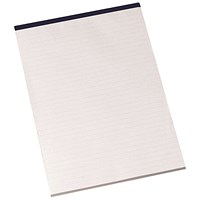 Q-Connect Memo Pad, A4, 6mm Ruled, 160 Pages, Pack of 10