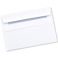 Q-Connect C6 Envelope Self Seal White 90gsm (Pack of 1000) 7042