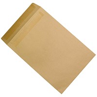 Q-Connect 381x254mm Envelopes, Self Seal, 90gsm, Manilla, Pack of 250