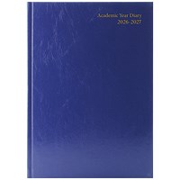 5 Star Academic Diary Week To View A4 Blue 2026-2027