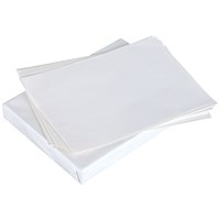 A4 White Bank White Paper, 50gsm, Ream (500 Sheets)