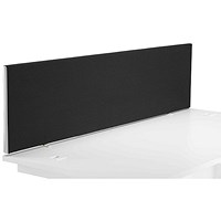 Astin Desk Screen, 1590x390mm, Black