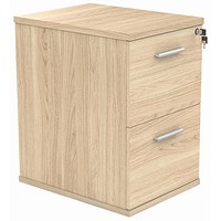 Astin Foolscap Filing Cabinet, 2 Drawer, Oak