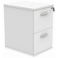 Astin Foolscap Filing Cabinet, 2 Drawer, White