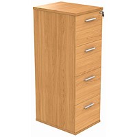 Astin Foolscap Filing Cabinet, 4 Drawer, Beech