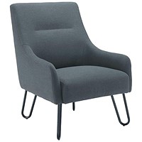 Astin Hume Reception Wire Frame Armchair, Grey