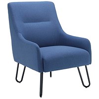 Astin Hume Reception Wire Frame Armchair, Blue