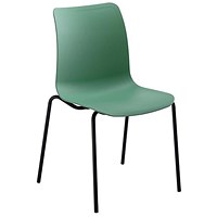 Astin Logi 4 Leg Chair, Green