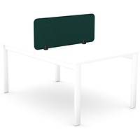 Serrion PET Desk Mounted Straight Top Acoustic Screen 1190x400mm Green