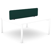 Serrion PET Desk Mounted Straight Top Acoustic Screen 1590x400mm Green