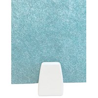 Serrion Under Desk Fixed Screen Holder for Single PET Bench Mounted Screen White