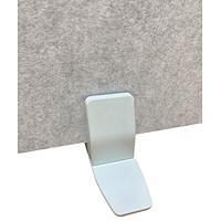 Serrion Surface Mounted Screen Holder for PET Desk Mounted Screen White