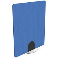 Serrion PET Freestanding V-Groove Acoustic Screen 1200x1400mm Blue