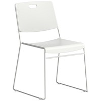 Titan Arc High Density Stacker Chair 520x545x805mm White