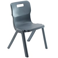 Titan One Piece Retold Chair Size 5 470x500x770mm Black