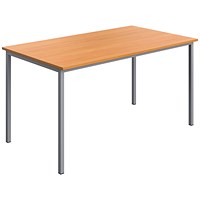 Serrion Multipurpose Rectangular Table, 1400x800mm, Beech