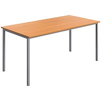 Serrion Multipurpose Rectangular Table, 1600x800mm, Beech