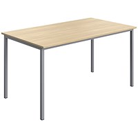 Serrion Multipurpose Rectangular Table, 1400x800mm, Oak